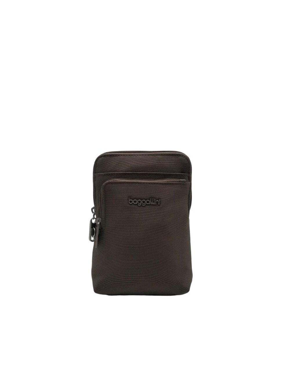 Baggallini Pale Brown Nylon Slim Crossbody Bag